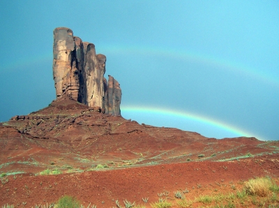 Rainbow im Monument Valley /Arizona/Utah