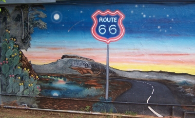 Route 66 Gemälde in New Mexico