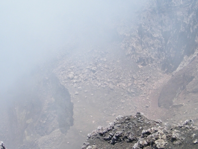 Aktiver Krater Santiago