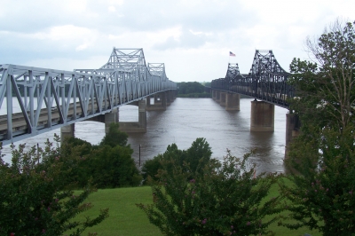 Brücken am Mississippi bei Vicksburg