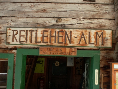 Eingang Reitlehen-Alm