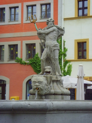 Görlitz  Neptunbrunnen am Untermarkt (Barock)