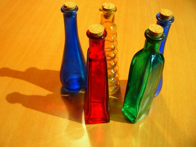 Fünf Flaschen