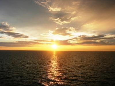 Sonnenuntergang am Finnischen Meerbusen (Ostsee)