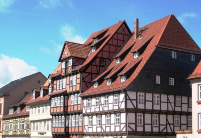 Fachwerkhäuser am Markt in Quedlinburg