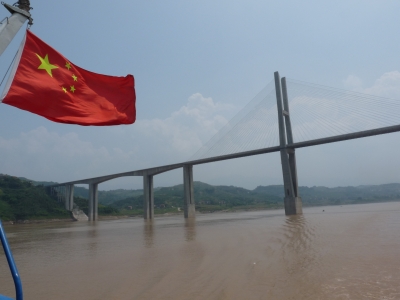 Neue Brücke über den Yangtse (China)