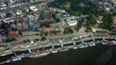 Hamburg, St.Pauli Landungsbrücken