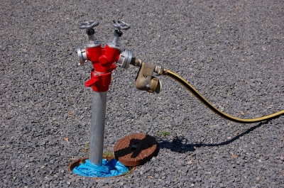 Wasserentnahme vom Hydranten