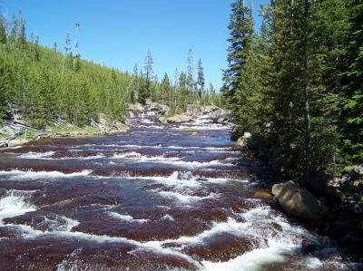 Wilder Fluss - Fireholeriver in Wyoming