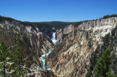 Waterfall im Grand Canyon of Yellowstone