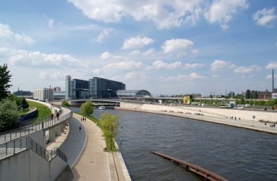 Blick auf Berliner Hauptbahnhof