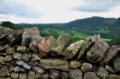 Steinmauer in England