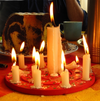 Kindergeburtstag mit Kerzen