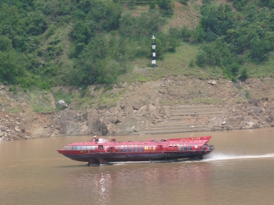 Aauf dem Jangtse/China: Schnellboot