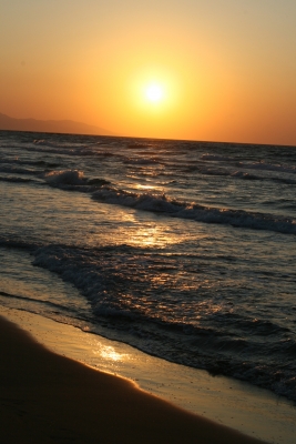 Abschied mit Sonnenuntergang Kreta