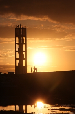 Der Abendsonne entgegen