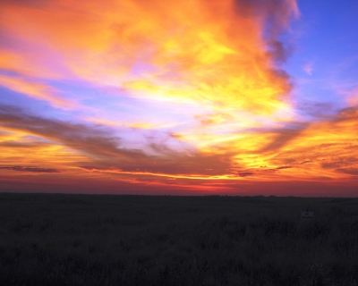 Sonnenuntergang über Padre Island Texas