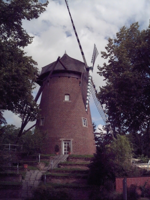 bewohnte Mühle im Niederrhein