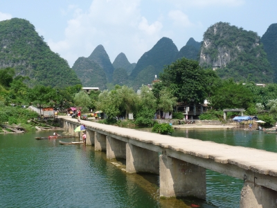 Brücke am Li (China)