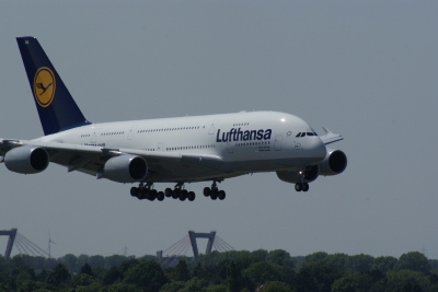 A380 in Düsseldorf