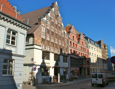 Giebelhäuser in Stralsund