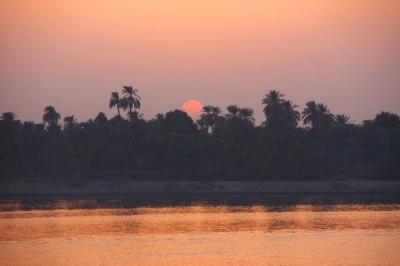 Sonnenuntergang auf dem Nil