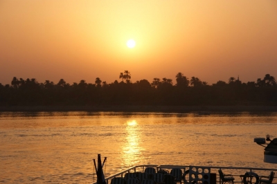 Sonnenuntergang auf dem Nil 1
