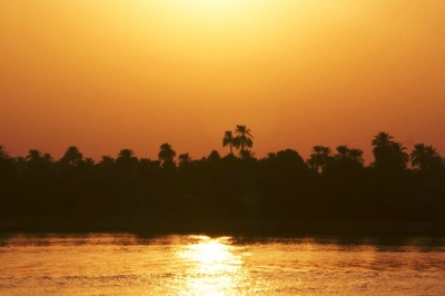 Sonnenuntergang auf dem Nil 2