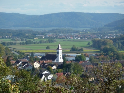 Sicht auf Eigeltingen (Bodenseenähe)