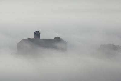 Vom Nebel umhüllt