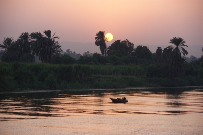 Sonnenuntergang auf dem Nil 6