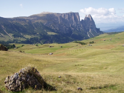 Auf der Seiser Alm in Südtirol