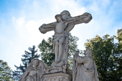 Die Kreuzigungsgruppe in Oberammergau