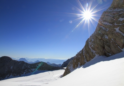 Sonne am Dachstein