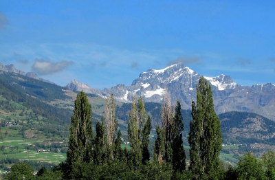 Mont Velan vom Aostatal aus gesehen