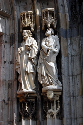 Xanten, Heiligenfiguren am Dom