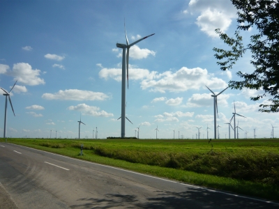 Windpark an der Landstraße