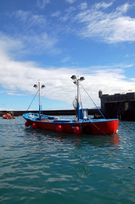 Fischerboot im Hafen