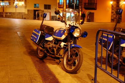 Spanisches Polizeimotorrad