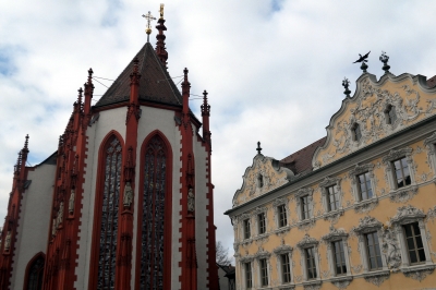 Würzburg - Marienkapelle und Falkenhaus