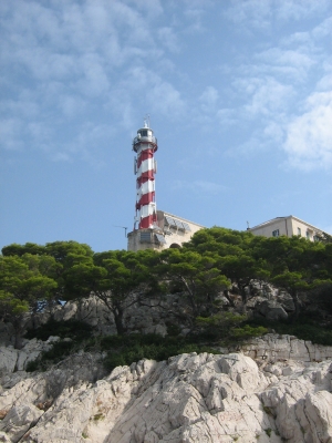 Leuchtturm an der kroatischen Küste
