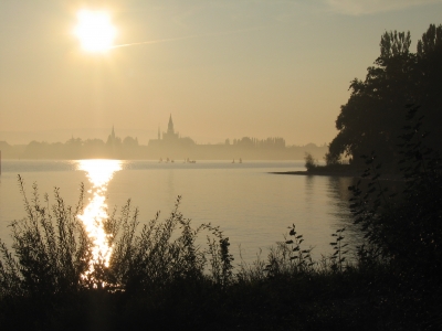 Konstanz bei Sonnenuntergang