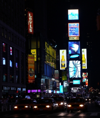 new york time square bei nacht