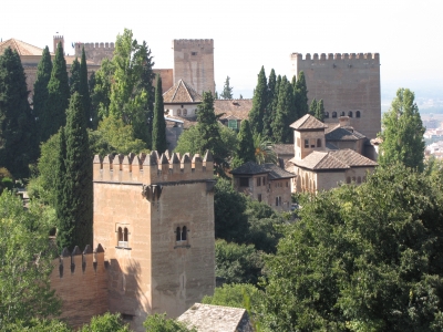 Blick auf die Alhambra in Granada