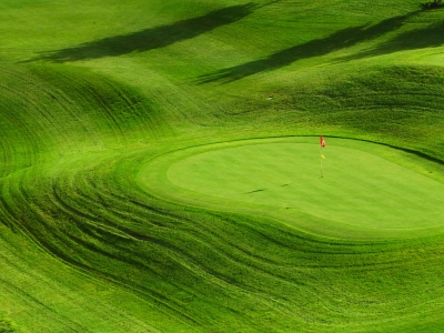 Golfers Grün