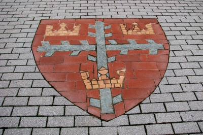 Wetzlar, Wappen im Straßenpflaster