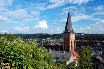 Blick auf Marburg