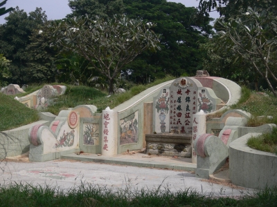 Chinesischer Friedhof in Kanchanaburi, Thailand