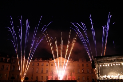 Feuerwerk am Karlsruher Schloss