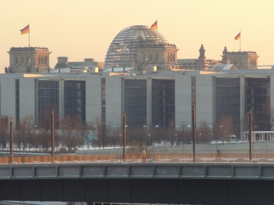 Reichstag bei Wintersonne